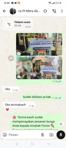 Testimonial Papan Bunga jakarta selatan